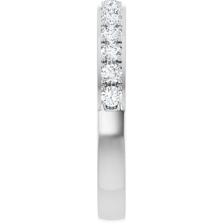 14K White 3/8 CTW Natural Diamond Anniversary Band