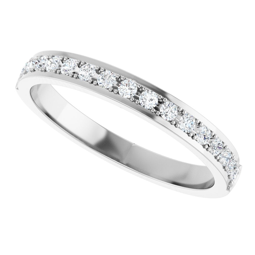 14K White 1/4 CTW Natural Diamond Anniversary Band