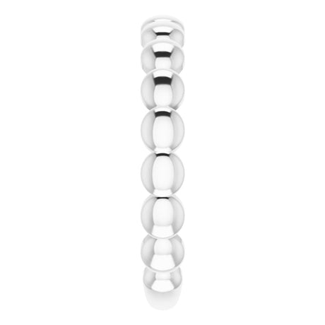 Sterling Silver Stackable Bead Ring