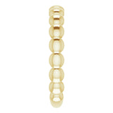 14K Yellow Stackable Bead Ring