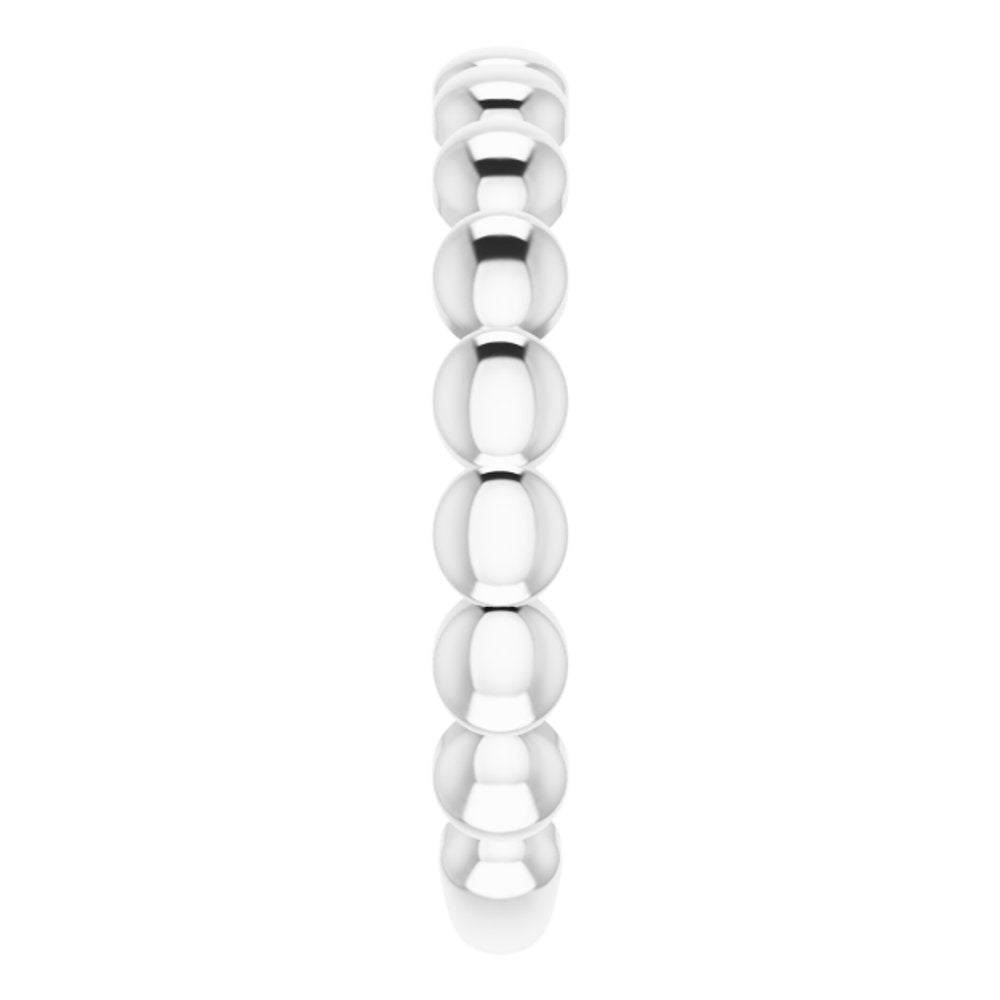 Sterling Silver Stackable Bead Ring