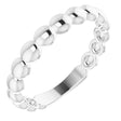 Sterling Silver Stackable Bead Ring