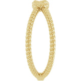 14K Yellow Rope Knot Ring