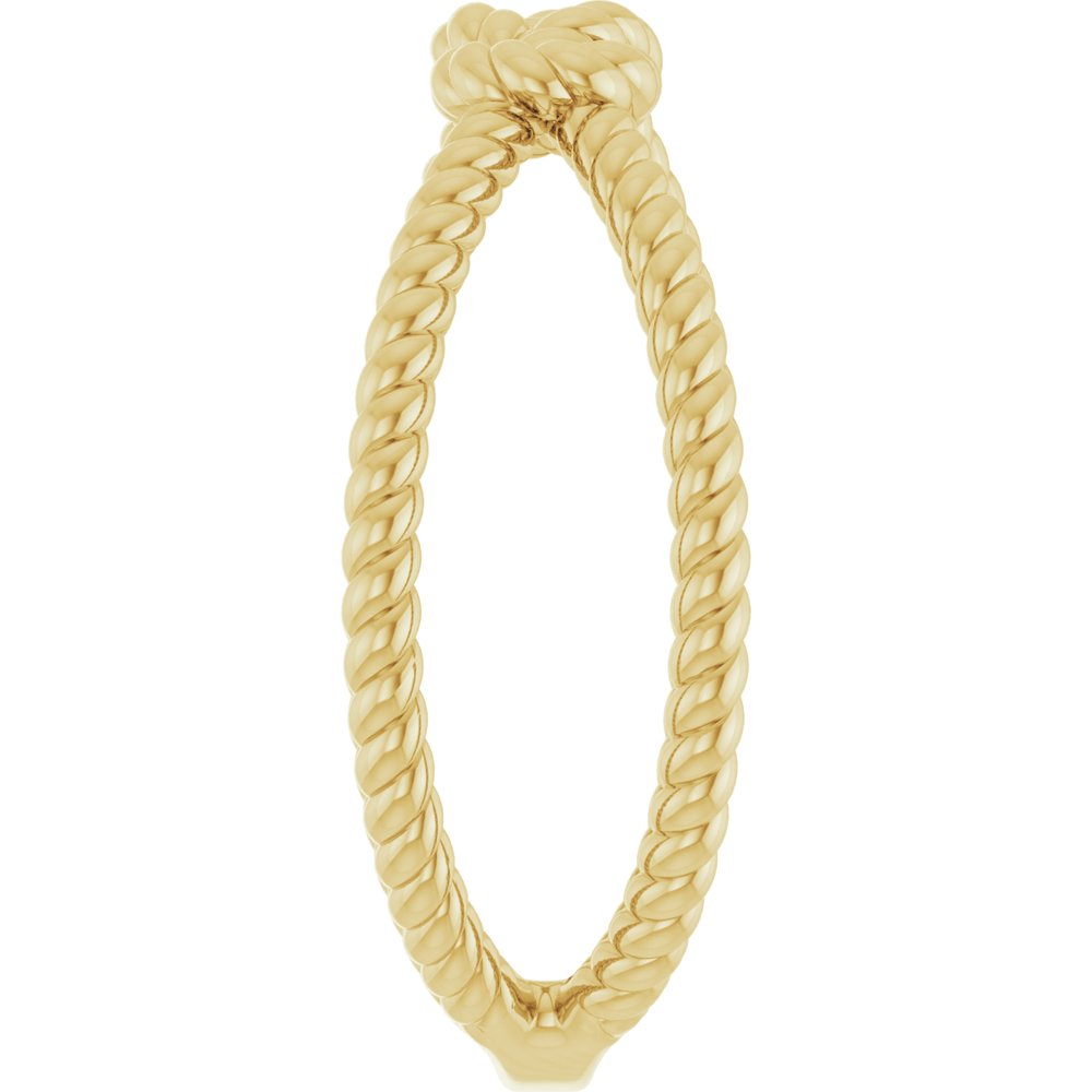 14K Yellow Rope Knot Ring