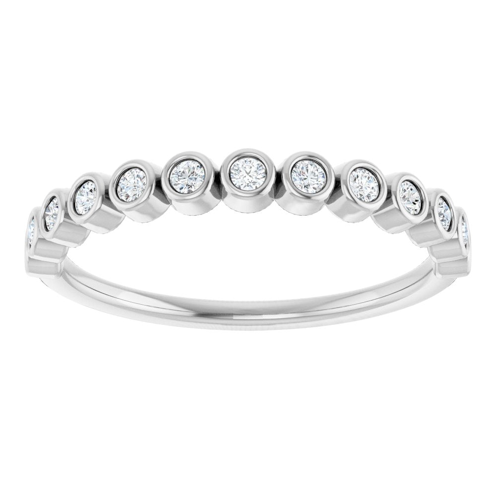 14K White Gold 1/5 CTW Lab-Grown Diamond Anniversary Band