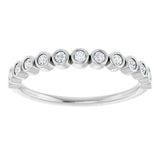 14K White Gold 1/5 CTW Lab-Grown Diamond Anniversary Band