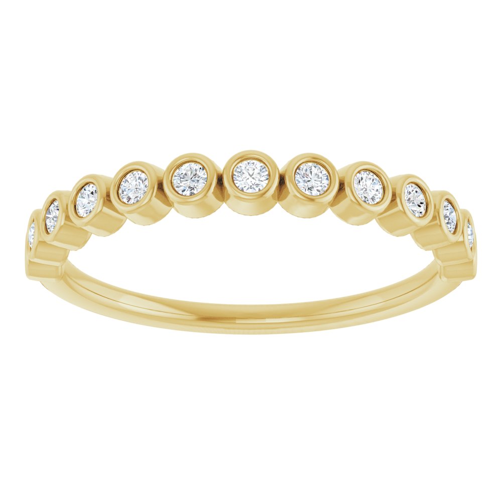 14K Yellow Gold 1/6 CTW Natural Diamond Anniversary Band