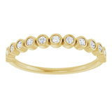 14K Yellow Gold 1/6 CTW Natural Diamond Anniversary Band