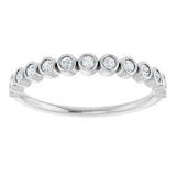 14K White Gold 1/5 CTW Lab-Grown Diamond Anniversary Band