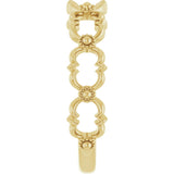 14K Yellow Stackable Bead Ring