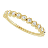 14K Yellow Gold 1/6 CTW Natural Diamond Anniversary Band