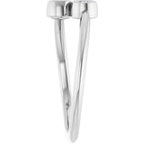 14K White Gold 1/5 CTW Natural Diamond Two-Stone Ring