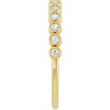 14K Yellow Gold 1/5 CTW Lab-Grown Diamond Anniversary Band