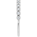 14K White Gold 1/5 CTW Lab-Grown Diamond Anniversary Band