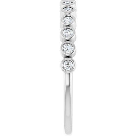 14K White Gold 1/5 CTW Lab-Grown Diamond Anniversary Band