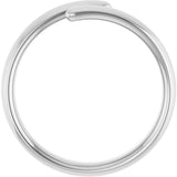 14K White Gold Negative Space Ring