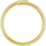 14K Yellow Gold Negative Space Ring