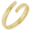 14K Yellow Negative Space Ring