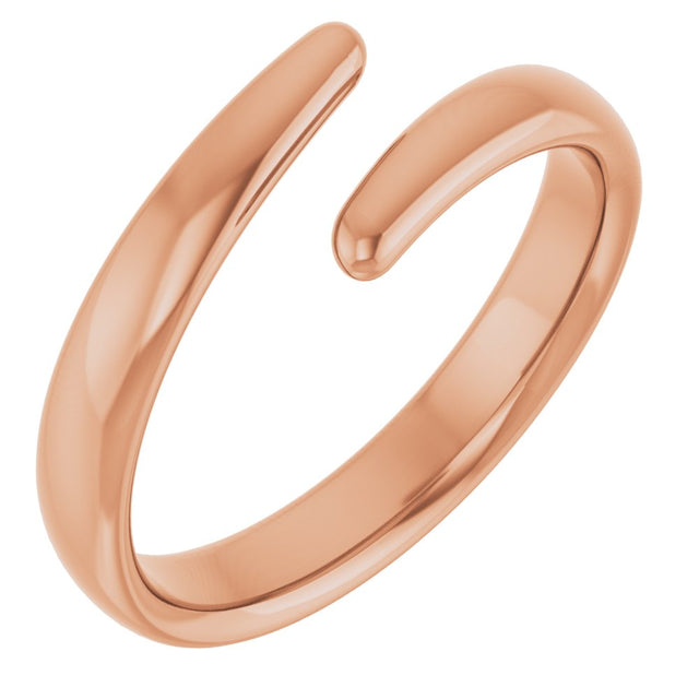 14K Rose Gold Negative Space Ring