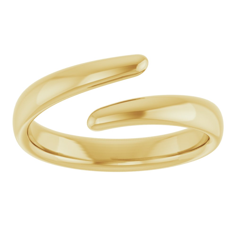 14K Yellow Gold Negative Space Ring
