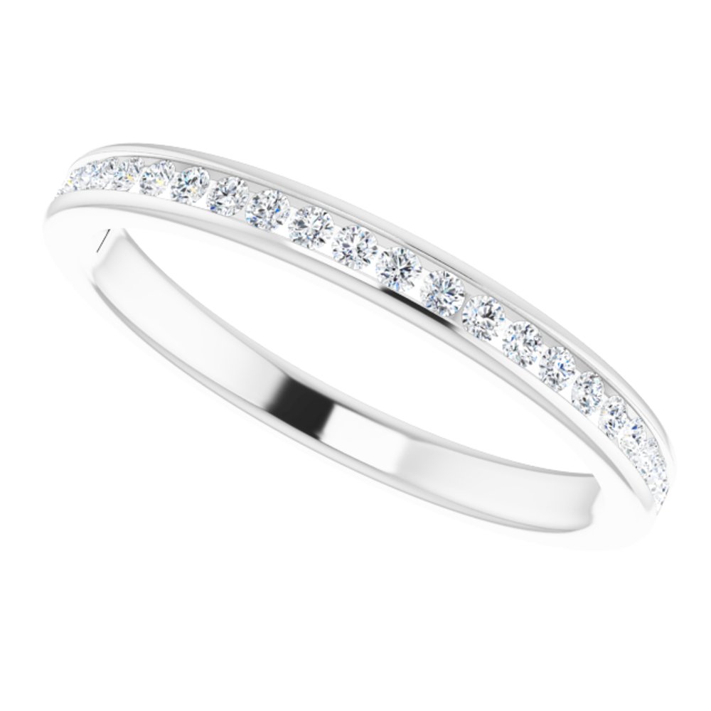 14K White 1/5 CTW Natural Diamond Anniversary Band