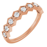 14K Rose Gold 1/3 CTW Natural Diamond Stackable Ring