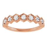 14K Rose Gold 1/3 CTW Natural Diamond Stackable Ring