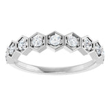 14K White Gold 3/8 CTW Lab-Grown Diamond Stackable Ring