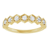 14K Yellow Gold 1/3 CTW Natural Diamond Stackable Ring
