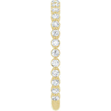 14K Yellow 1/3 CTW Lab-Grown Diamond Anniversary Band