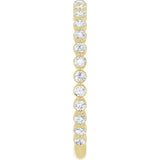 14K Yellow 1/3 CTW Natural Diamond Anniversary Band