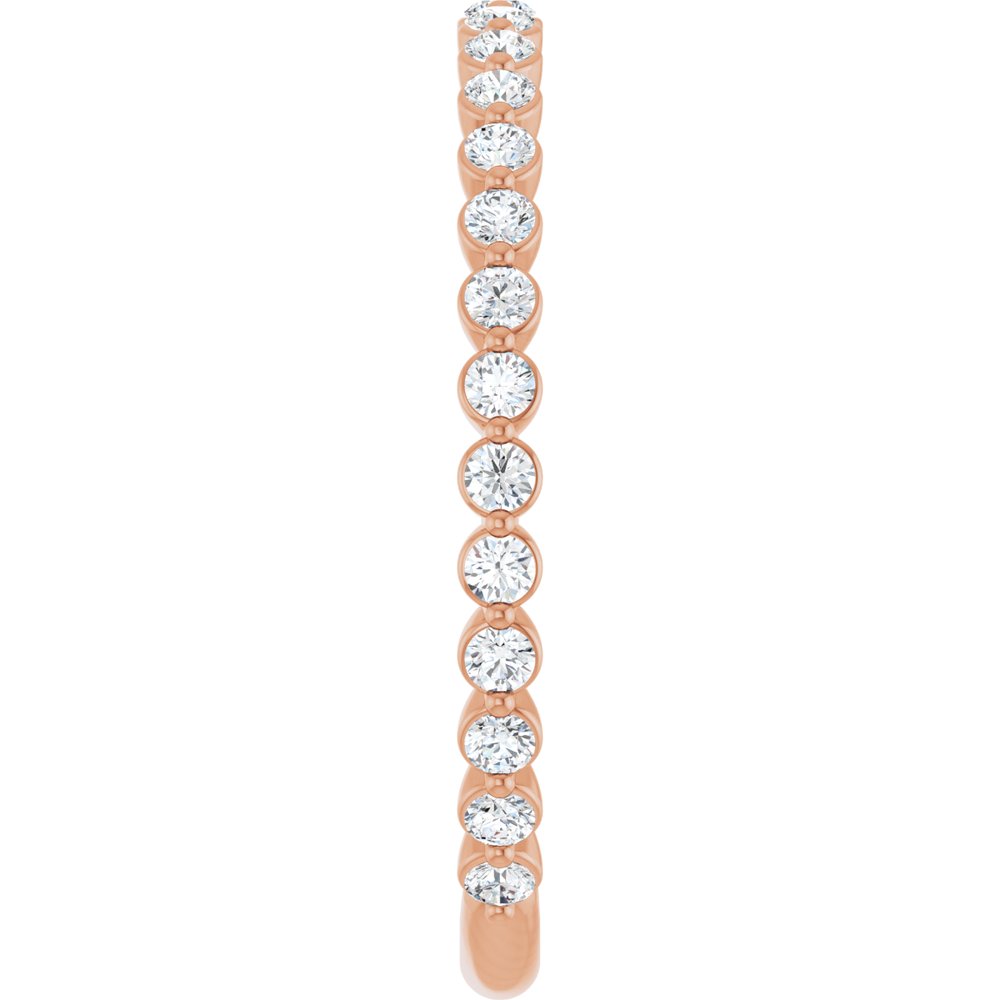 14K Rose 1/3 CTW Natural Diamond Anniversary Band