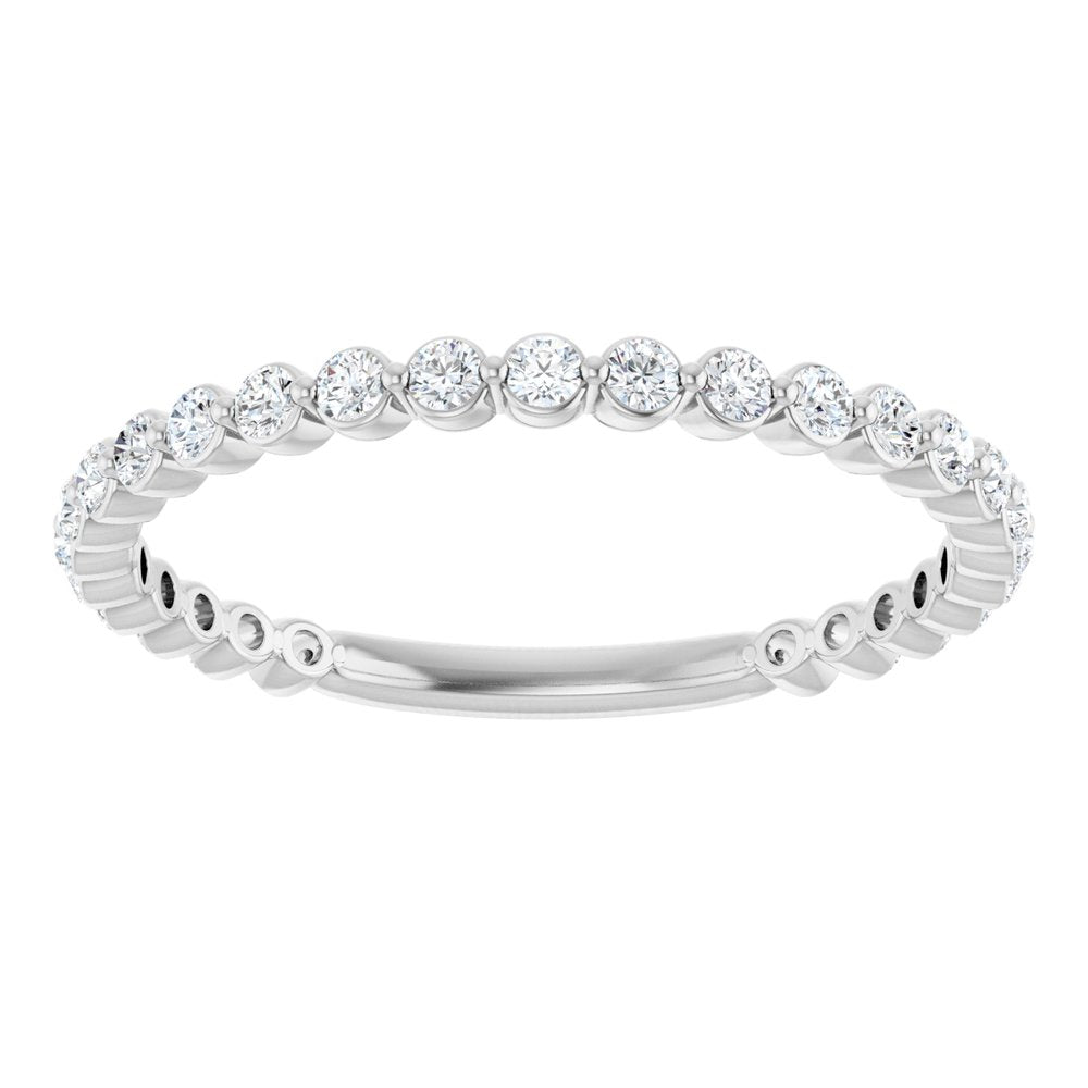 14K White 1/3 CTW Lab-Grown Diamond Anniversary Band