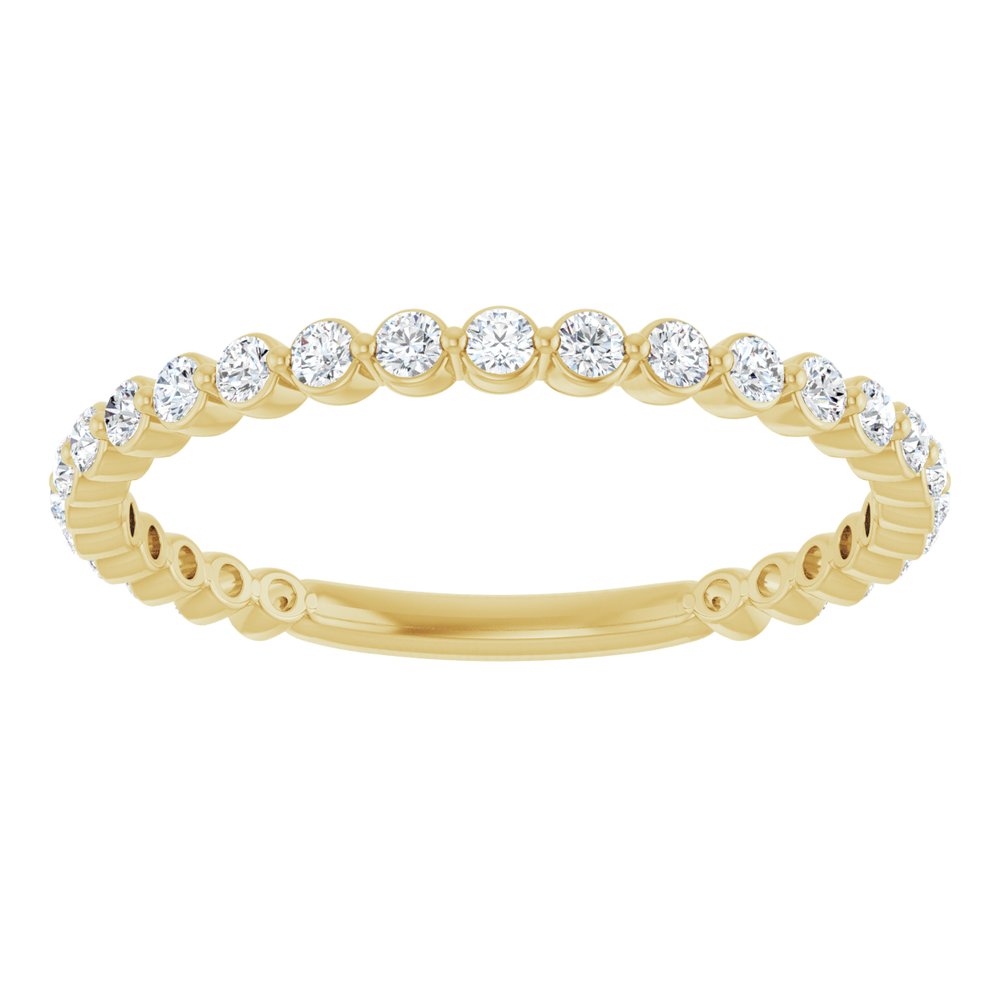 14K Yellow 1/3 CTW Natural Diamond Anniversary Band