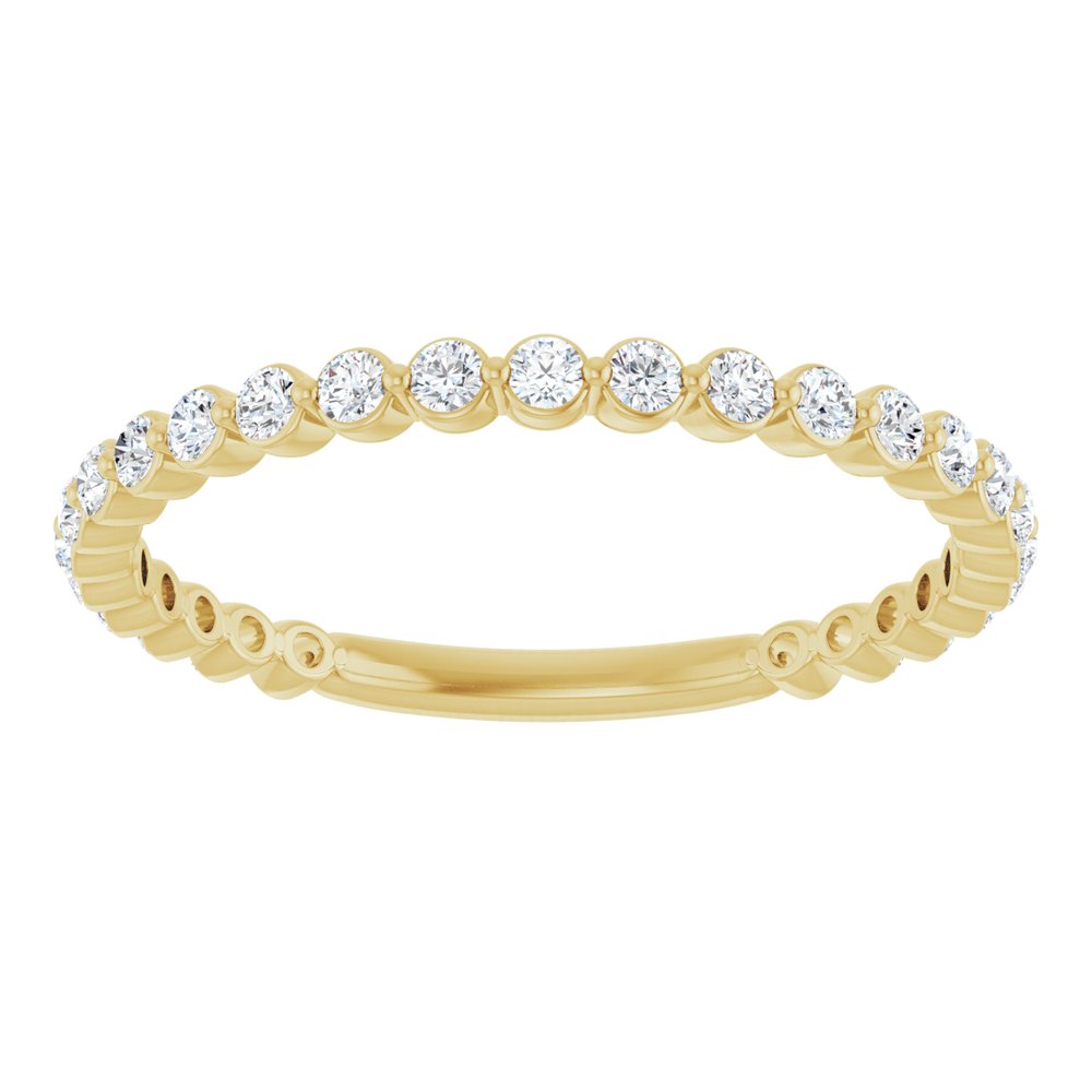 14K Yellow 1/3 CTW Lab-Grown Diamond Anniversary Band