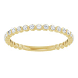 14K Yellow 1/3 CTW Lab-Grown Diamond Anniversary Band