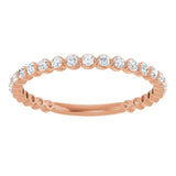 14K Rose 1/3 CTW Natural Diamond Anniversary Band