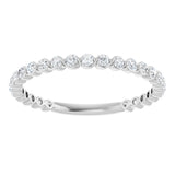 14K White 1/3 CTW Natural Diamond Anniversary Band