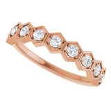 14K Rose Gold 1/3 CTW Natural Diamond Stackable Ring