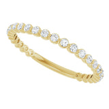 14K Yellow 1/3 CTW Lab-Grown Diamond Anniversary Band