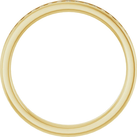 14K Yellow Gold 1/5 CTW Natural Diamond Anniversary Band