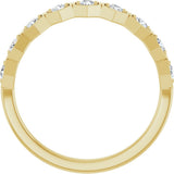 14K Yellow Gold 1/3 CTW Natural Diamond Stackable Ring