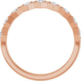 14K Rose Gold 1/3 CTW Natural Diamond Stackable Ring
