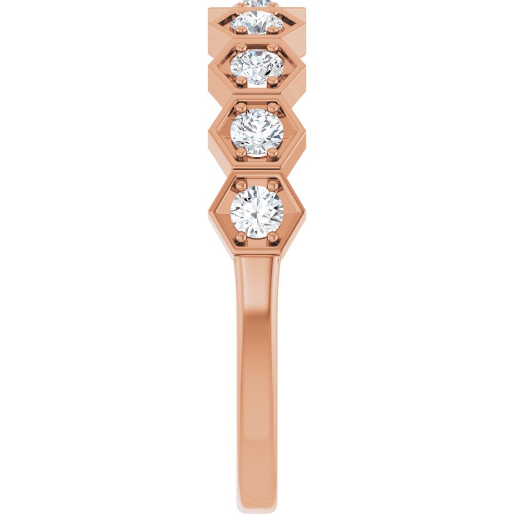 14K Rose Gold 1/3 CTW Natural Diamond Stackable Ring