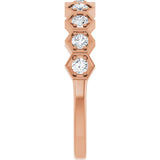 14K Rose Gold 1/3 CTW Natural Diamond Stackable Ring