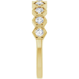 14K Yellow Gold 1/3 CTW Natural Diamond Stackable Ring