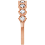 14K Rose Gold 1/3 CTW Natural Diamond Stackable Ring