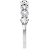 14K White Gold 3/8 CTW Lab-Grown Diamond Stackable Ring