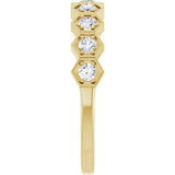 14K Yellow Gold 3/8 CTW Lab-Grown Diamond Stackable Ring