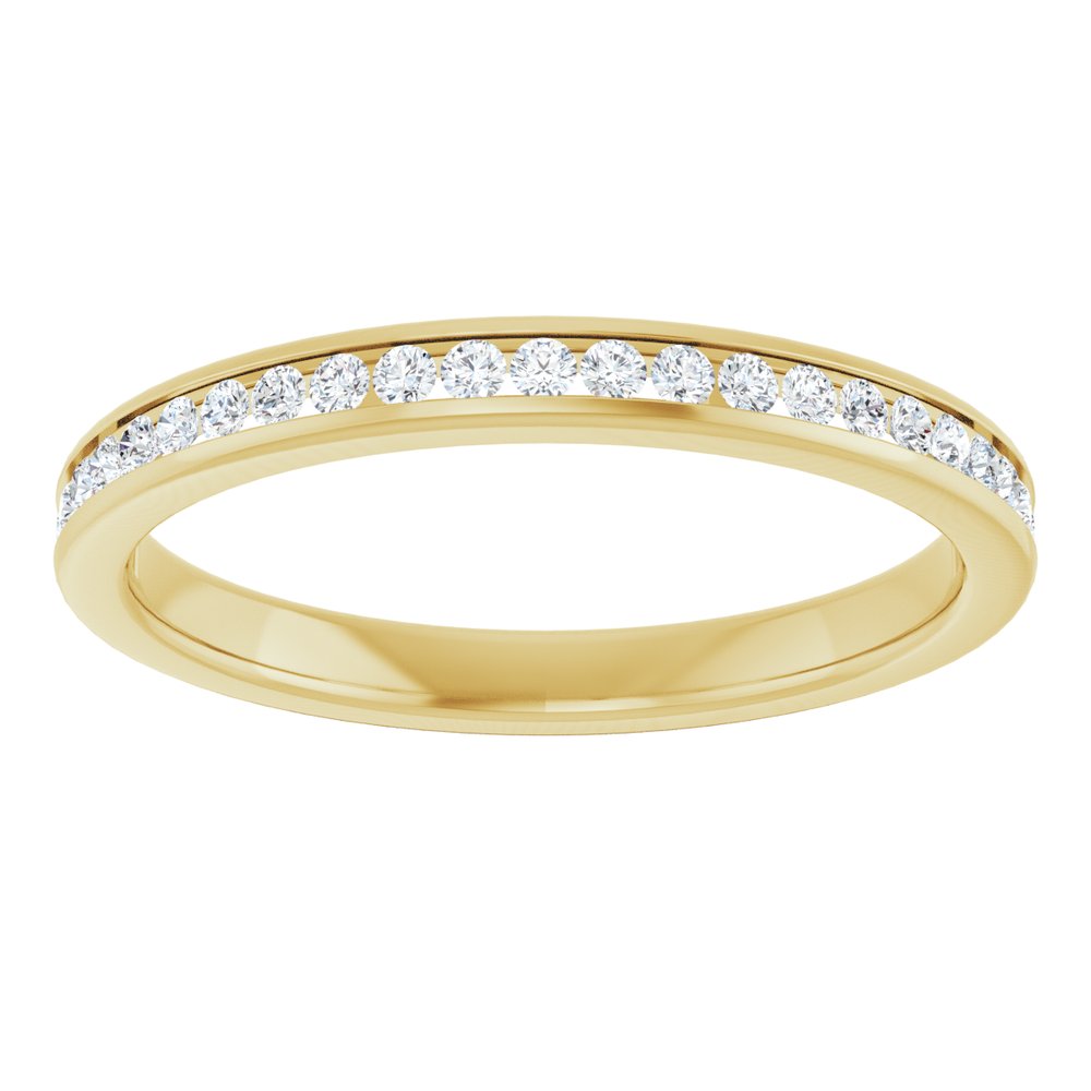 14K Yellow Gold 1/5 CTW Natural Diamond Anniversary Band